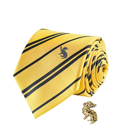 Cinereplicas Harry Potter - Deluxe Krawatte Hufflepuff - Offizielle Lizenz von Cinereplicas