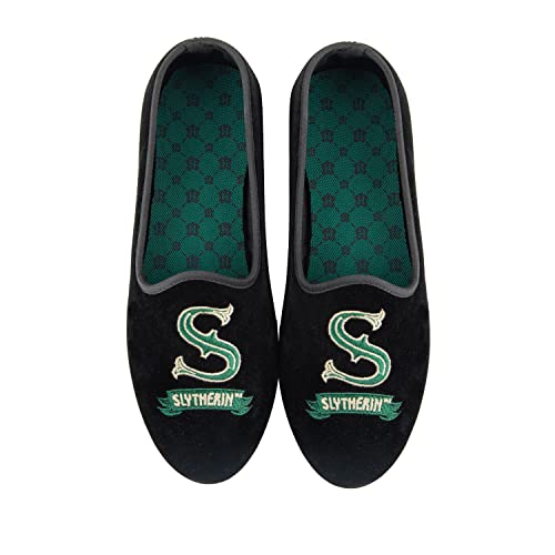 Cinereplicas Harry Potter - Deluxe Slytherin Pantoffeln - 37/38 - Offizielle Lizenz von Cinereplicas