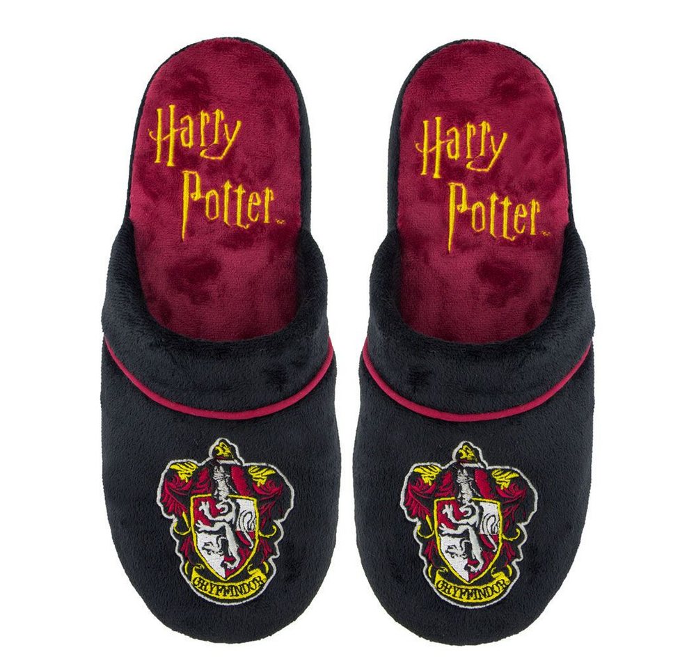 Cinereplicas Harry Potter Hausschuhe Gryffindor Größe M/L 41-45 Plüsch Hausschuhe (1-tlg) von Cinereplicas