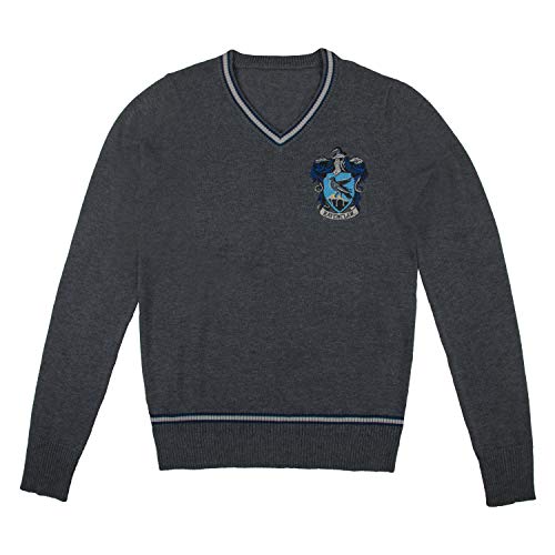 Cinereplicas Harry Potter Hogwarts V-Ausschnitt Pullover - Erwachsene & Kinder - Offizielle Harry Potter Lizenz-S-Ravenclaw von Cinereplicas