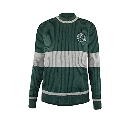 Cinereplicas Harry Potter - Quidditch-Pulli Slytherin - XS/Kinder - Zum Personalisieren - Offizielle Lizenz von Cinereplicas