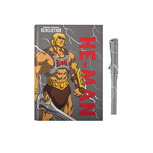 Cinereplicas MOTU - He-Man Thunder Luxus Hardcover Notizbuch und Stift Set 160p 14.5 * 21cm - Offizielle Lizenz von Cinereplicas
