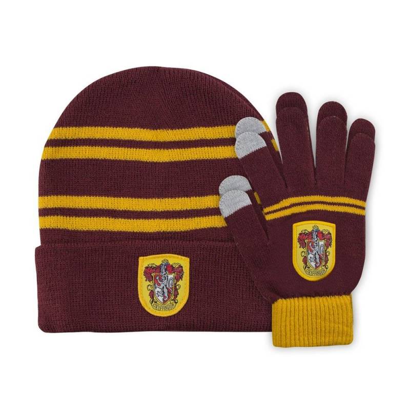 Cinereplicas Ohrenmütze Harry Potter Kids Beanie & Handschuhe Set Gryffindor (2-St) von Cinereplicas