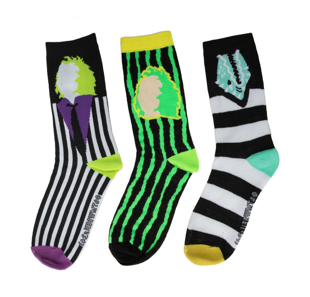 Cinereplicas Socken Beetlejuice Socken 3er-Pack von Cinereplicas