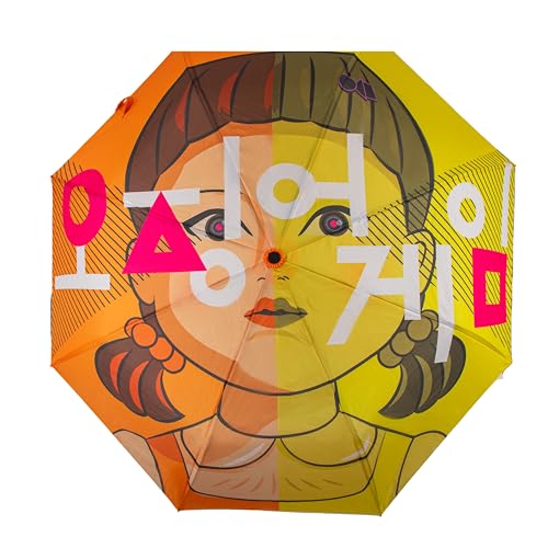 Cinereplicas Squid Game - Young-hee Regenschirm - faltbar - Durchmesser 121 cm - Offizielle Lizenz von Cinereplicas