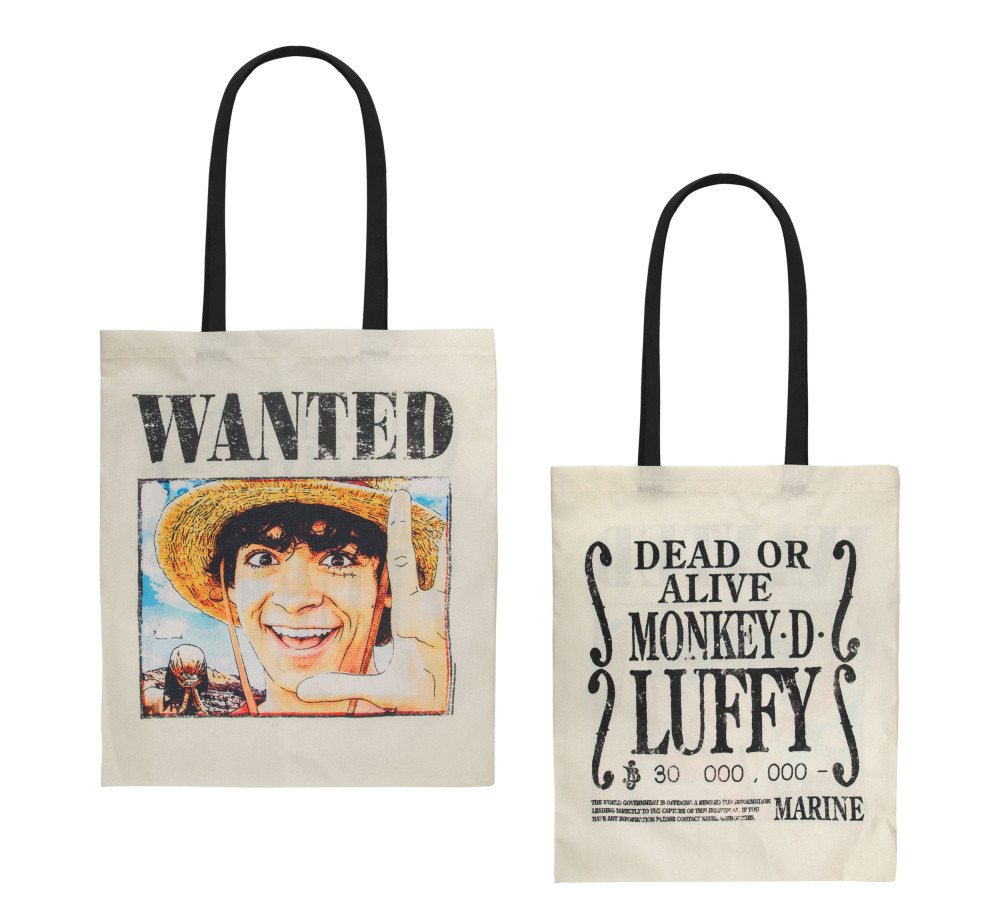Cinereplicas Tragetasche One Piece Tragetasche Wanted Luffy von Cinereplicas