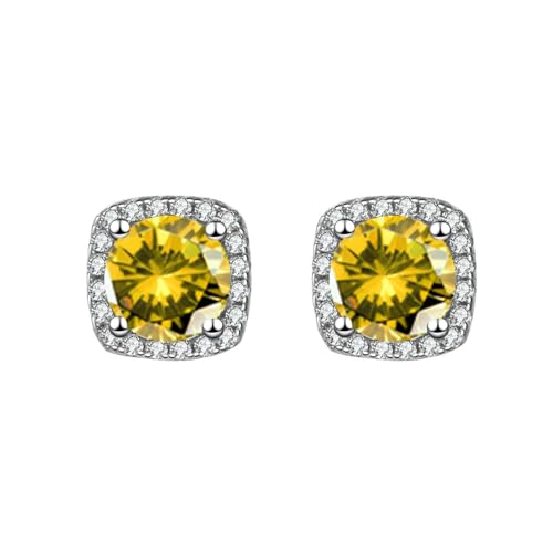 Ohrecker Silber, Gelb Cubic Zirkonia Ohrringe Ohrstecker Für Frauen Ohrringe Silber 925 Stecker Gelb Cubic Zirkonia Hypoallergen Stud Ohrecker Silber 925 Herren Für Männer Ohrecker Silber, Gelb Cubic Zirkonia Ohrringe Ohrstecker Für Frauen Ohrringe Silber 925 Stecker Gelb Cubic Zirkonia Hypoallergen Stud Ohrecker Silber 925 Herren Für Männer von Cinhaojung