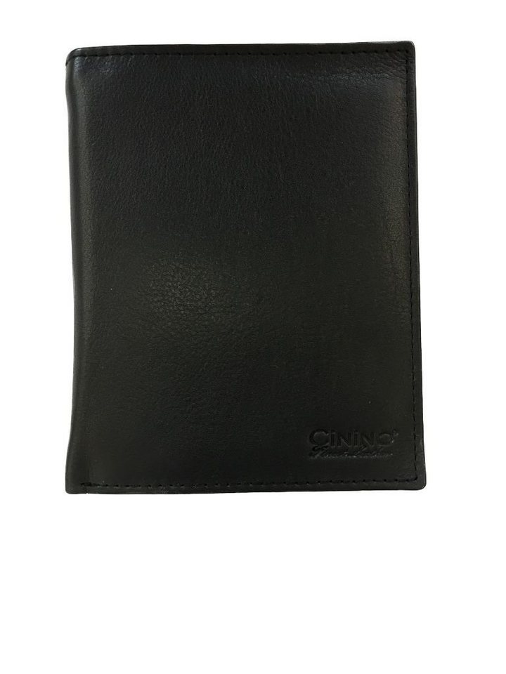 Cinino Geldbörse Platzwunder, Lederbörse Portemonnaie mit extra vielen Fächern von Cinino