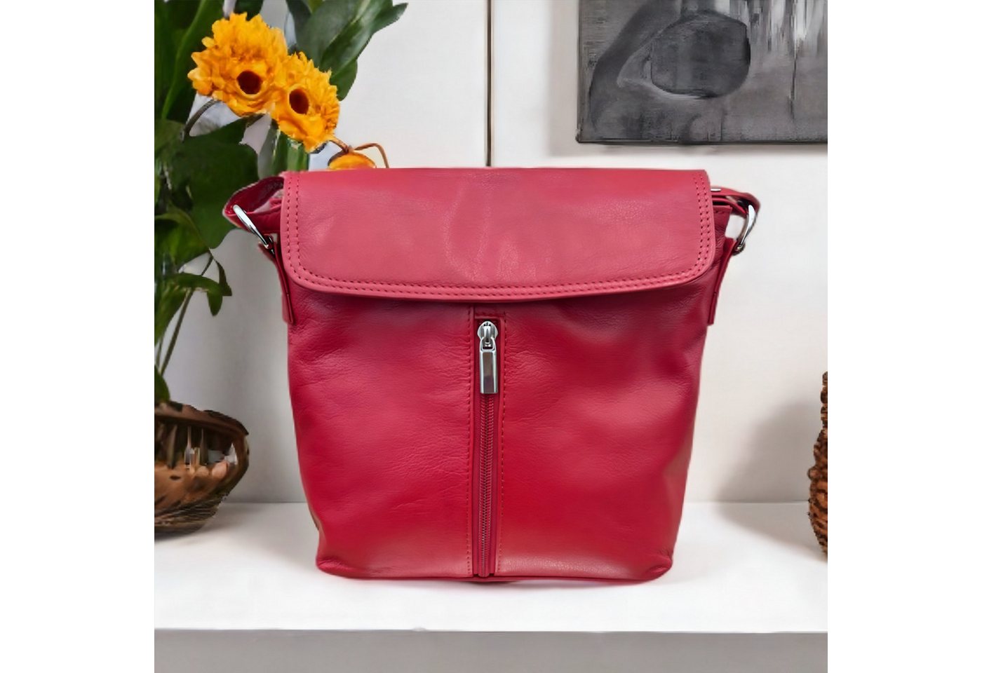 Cinino Handtasche Nina, Ledertasche Umhängetasche von Cinino