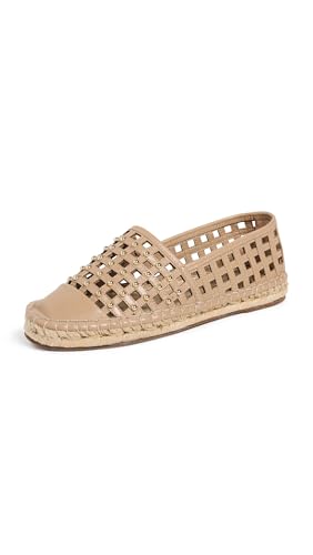 Cinq à Sept Damen Rochel Cage Studded Espadrille Flat Flache Sandale, Brauner Zucker, 36 EU von Cinq à Sept