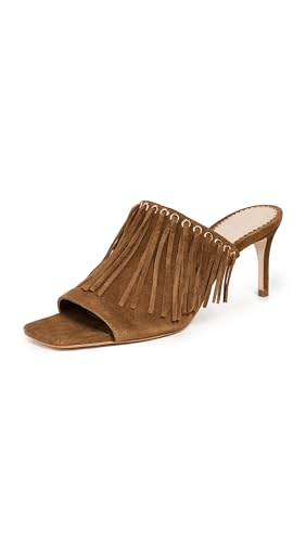 Cinq à Sept Damen Sabrina Fringe Mule Sandale mit Absatz, Golden Sienna, 39 EU von Cinq à Sept