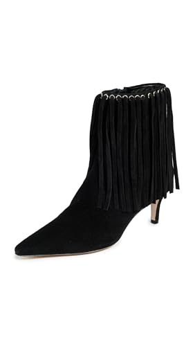 Cinq à Sept Damen Sammy Fringe Ankle Boot Stiefelette, Schwarz, 41.5 EU von Cinq à Sept