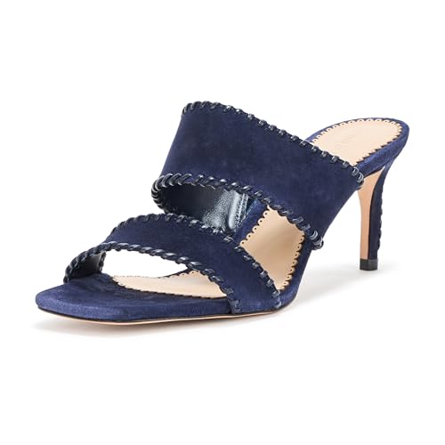 Cinq à Sept Damen Sutton Whipstitch Sandale mit Absatz, Marineblau, 36 EU von Cinq à Sept