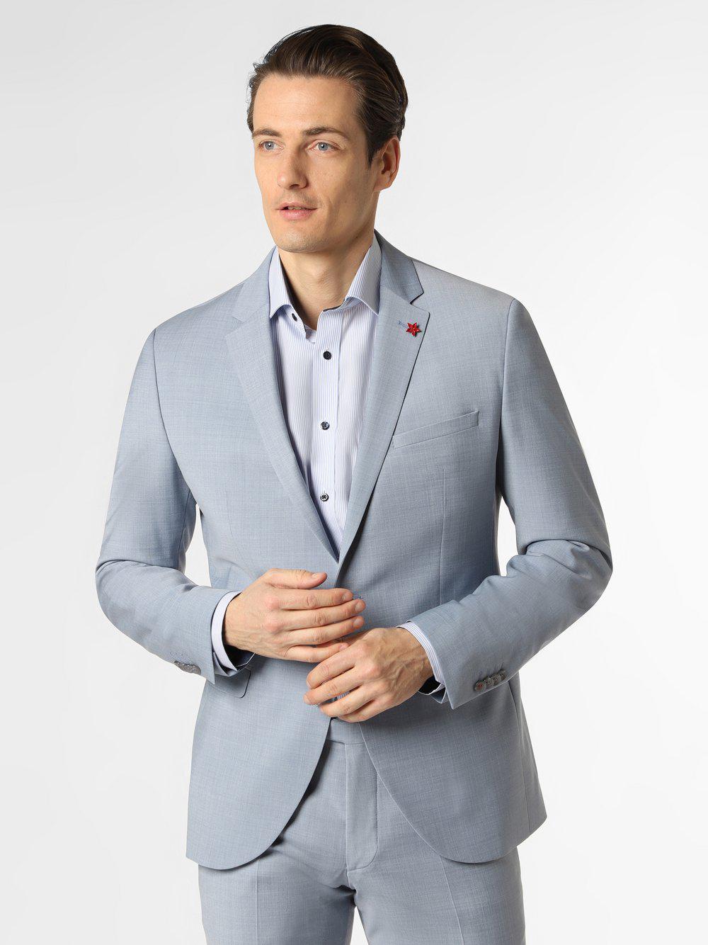 Cinque Baukasten-Sakko Herren Slim Fit meliert, hellblau von Cinque