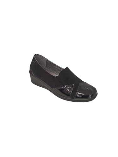Cinzia Soft PF104 Komfortschuhe mit weichem herausnehmbarem Fußbett und Keilabsatz 4 cm, Schwarz , 36 EU Cinzia Soft PF104 Komfortschuhe mit weichem herausnehmbarem Fußbett und Keilabsatz 4 cm, Schwarz , 36 EU von Cinzia Soft