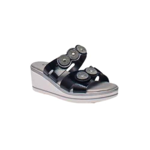 Cinzia Soft Sandalen mit Keilabsatz für Damen - Schwarz Modell LF013079 LF013079 Leder, Schwarz , 40 EU Cinzia Soft Sandalen mit Keilabsatz für Damen - Schwarz Modell LF013079 LF013079 Leder, Schwarz , 40 EU von Cinzia Soft