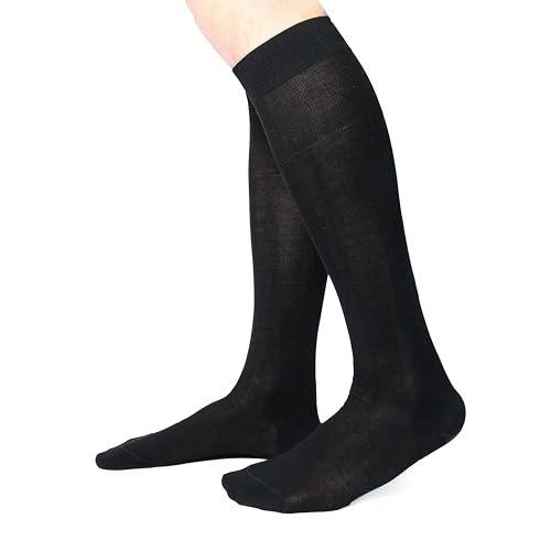 Ciocca Herren Langsocken, aus feinster ägyptischer Baumwolle 100% - 6 Paare - Drei Größen - Langlebig [310_020_105_6] von Ciocca