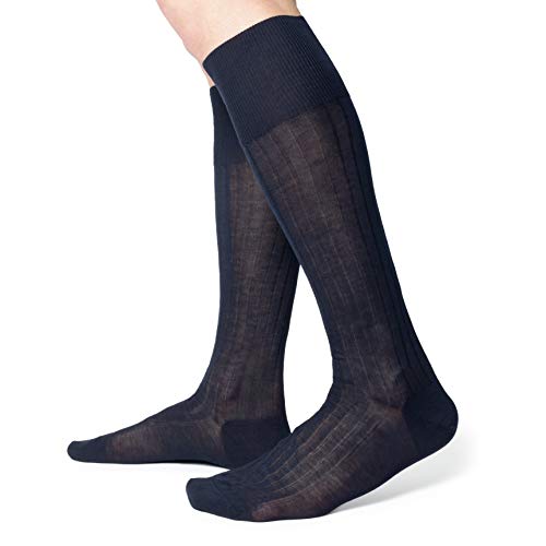 Ciocca Herren-Gesundheitssocken aus 100% Schottischem Baumwollgarn, Ohne Gummibund - Für Diabetiker Geeignet - 3/6 Paar - Made in Italy - In Drei Größen [349_085_105_3] von Ciocca