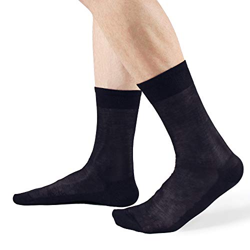 Ciocca Herren Kurzsocken Glatt in 100% Schottischer Baumwolle - 3/6 Paar - Made in Italy - Drei Größen [311/1_085_125_3] von Ciocca