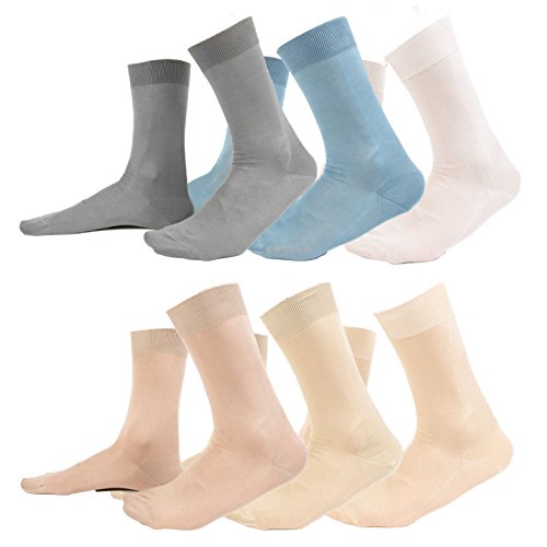 Ciocca Kurze Herrensocken aus 100 % Baumwolle, Schottlandgarn, 6 Paar – drei Größen, Sortiment Chiari, M von Ciocca