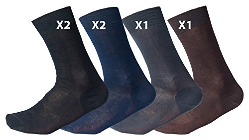 Ciocca Kurzen Socken 100% Filo Scozia Glatt - 6 Paar [310/1_025_125_6] von Ciocca