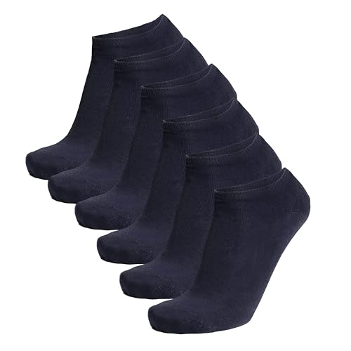 Ciocca Sneaker-Socken, Echter 100% Schottengarn-Baumwolle - Hergestellt in Italien - 6 Paar - fünf Größen [764_085_II_6] von Ciocca