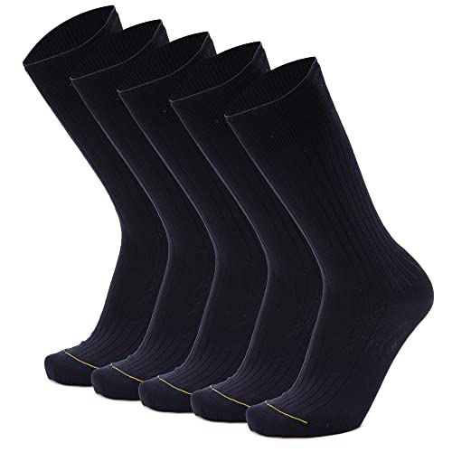 Ciocca kurze halblange Socken klassische Rippe, mittelschwere Baumwolle - 5 Paar - verstärkte Spitze - MADE IN ITALY [150/1W_085_39/41_5] von Ciocca