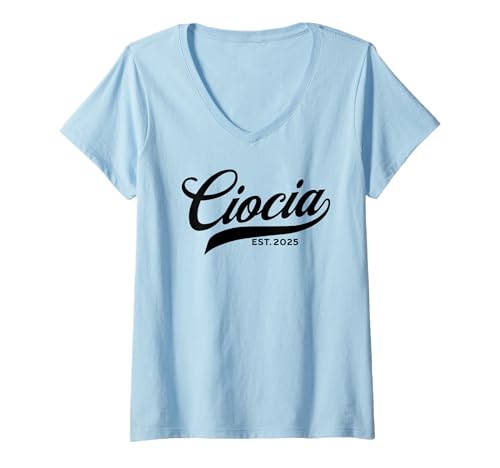 Damen Ciocia est.2025 Geschenke polnisch langauage T-Shirt mit V-Ausschnitt Damen Ciocia est.2025 Geschenke polnisch langauage T-Shirt mit V-Ausschnitt von Ciocia gifts