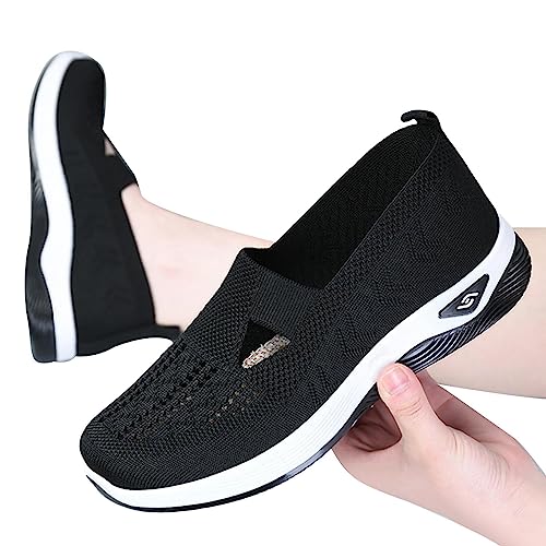 Damen Orthopädische Schuhe, Slip On Walkingschuhe Leichte Laufschuhe, Frauen Casual Walkingschuhe Sandalen Sportschuhe Sneaker, atmungsaktive Sport Sneaker von Cipliko