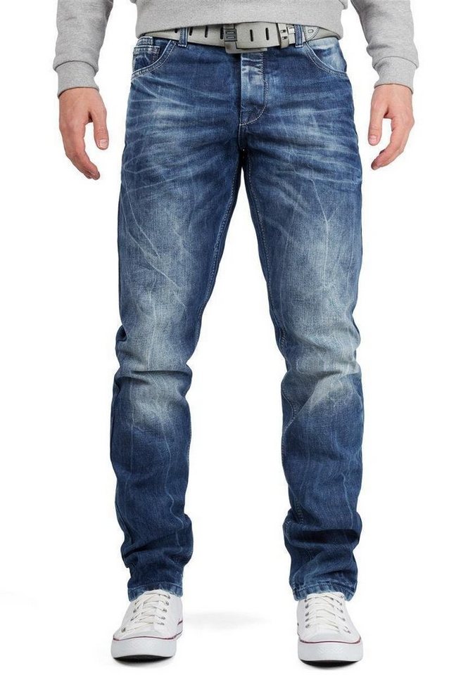 Cipo & Baxx 5-Pocket-Jeans Herren Hose BA-CD319Y mit lässiger Stonewashed Waschung von Cipo & Baxx