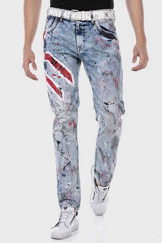 Cipo & Baxx 5-Pocket-Jeans Jeans mit coolem Print von Cipo & Baxx
