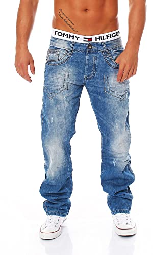 Cipo & Baxx C-0600 Regular Fit Herren Jeans, Hosengröße:W32/L30 von Cipo & Baxx