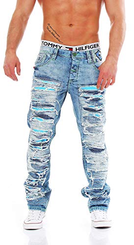 Cipo & Baxx CD-610 Regular Fit Herren Jeans, Hosengröße:W34/L30 von Cipo & Baxx