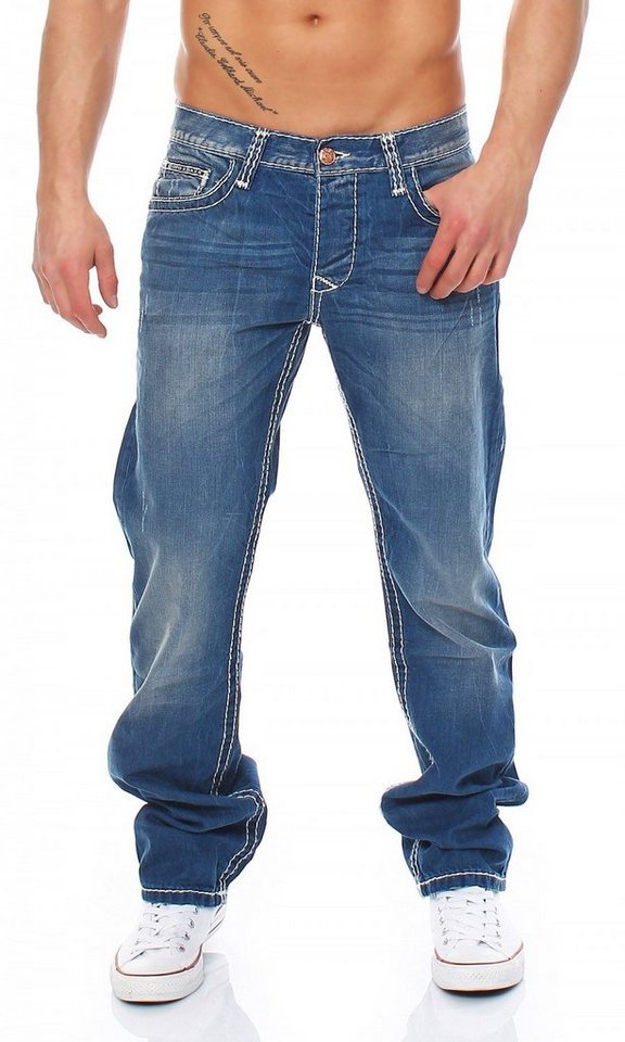 Cipo & Baxx Regular-fit-Jeans Cipo & Baxx C-0738 Regular Fit Herren Jeans von Cipo & Baxx