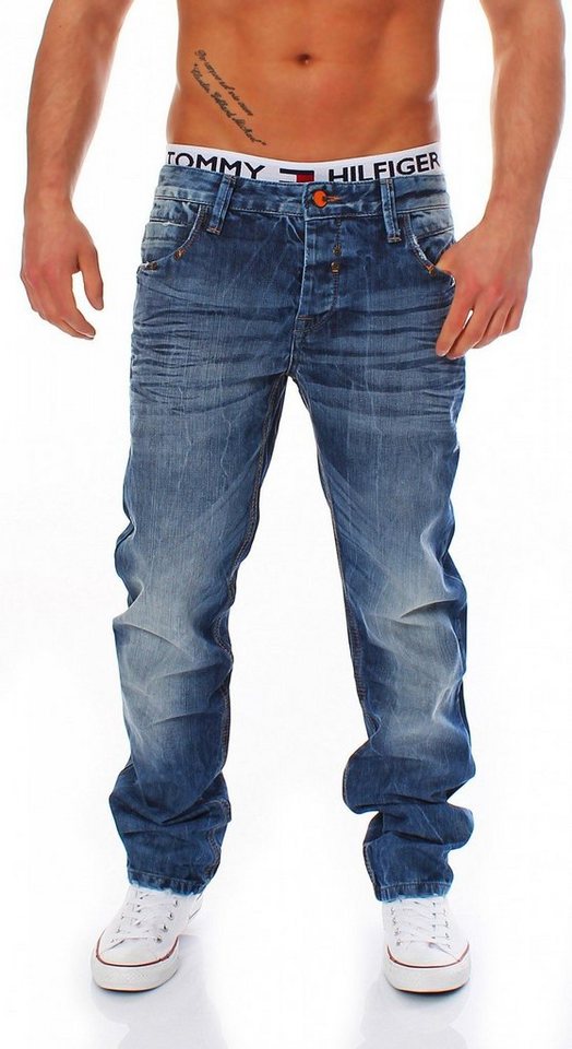 Cipo & Baxx Regular-fit-Jeans Cipo & Baxx C-1047 Regular Fit Herren Jeans Hose von Cipo & Baxx