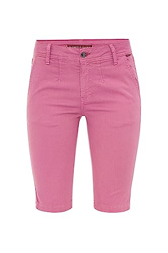 Cipo & Baxx Damen Capri Kurzehose Freizeit Hose Shorts WK186 Pink W30 von Cipo & Baxx