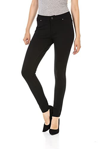 Cipo & Baxx Damen Hose Pants Skinny Jeans Jeggings Denim WR143 Schwarz W30 L32 von Cipo & Baxx