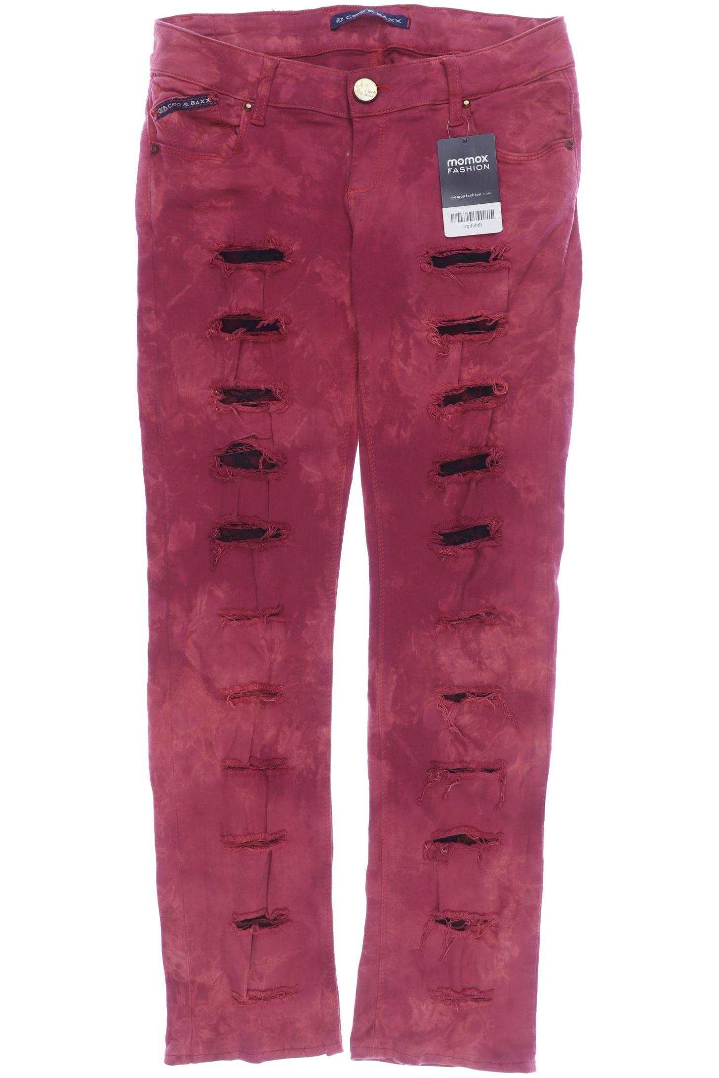 Cipo & Baxx Damen Jeans, rot von Cipo & Baxx
