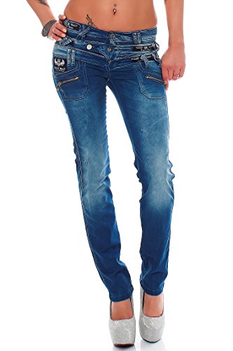 Cipo & Baxx Damen Jeans CBW0282-bans W30/L34 von Cipo & Baxx