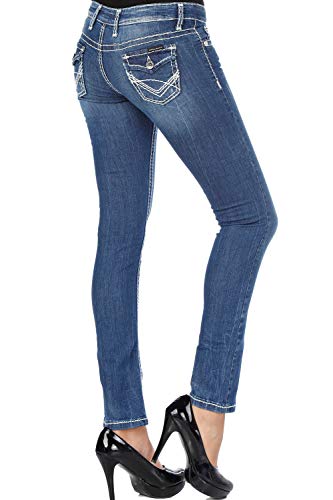 Cipo & Baxx Damen Jeans Hose Klassisch Regular Fit Casual Basic Denim CBW-0232 Blau W26 L34 von Cipo & Baxx