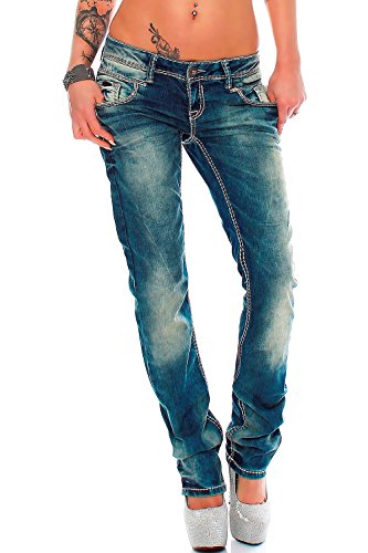 Cipo & Baxx Damen Jeans WD153-bans W26/L34 von Cipo & Baxx
