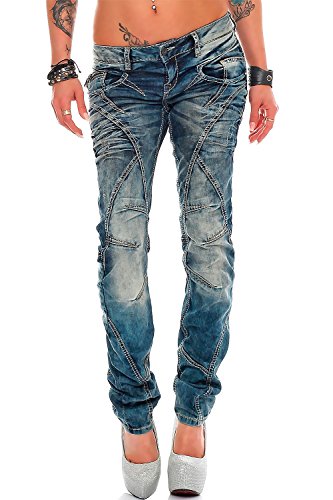 Cipo & Baxx Damen Jeans WD175-bans W32/L32 von Cipo & Baxx