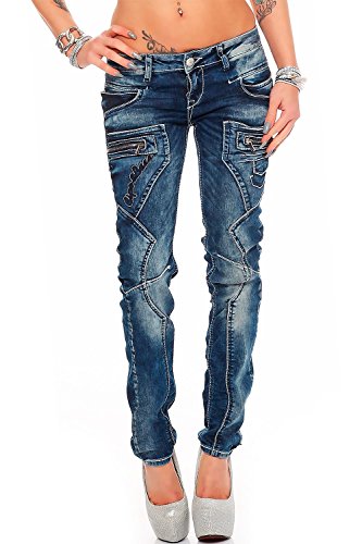 Cipo & Baxx Damen Jeans WD200B-bans W29/L32 von Cipo & Baxx