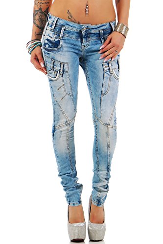 Cipo & Baxx Damen Jeans WD216-bans W27/L32 von Cipo & Baxx