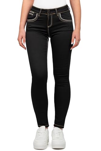 Cipo & Baxx Damen Jeans WD256-bans Black W29/L32 von Cipo & Baxx
