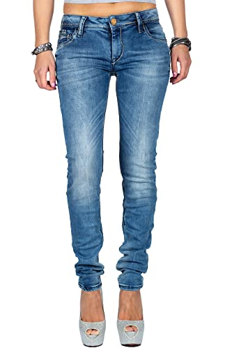 Cipo & Baxx Damen Jeans WD344-bans W26/L32 von Cipo & Baxx