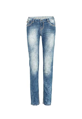 Cipo & Baxx Damen Jeanshose Denim Hose WD189A Blau W25 L32 von Cipo & Baxx