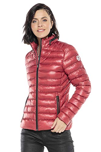 Cipo & Baxx Damen Steppjacke Leicht Glänzend Jacke Outdoor Daunenjacke Rot M von Cipo & Baxx