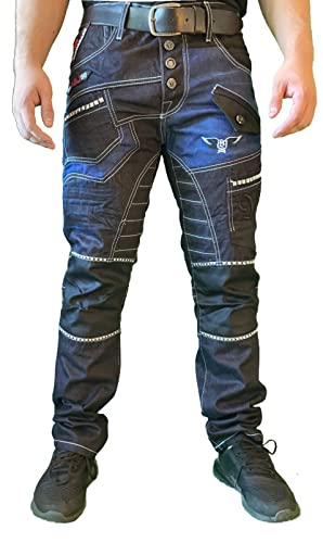 Cipo & Baxx Delta Herren Jeans Denim Straight Cut Blau CD639 (W32/L32) von Cipo & Baxx