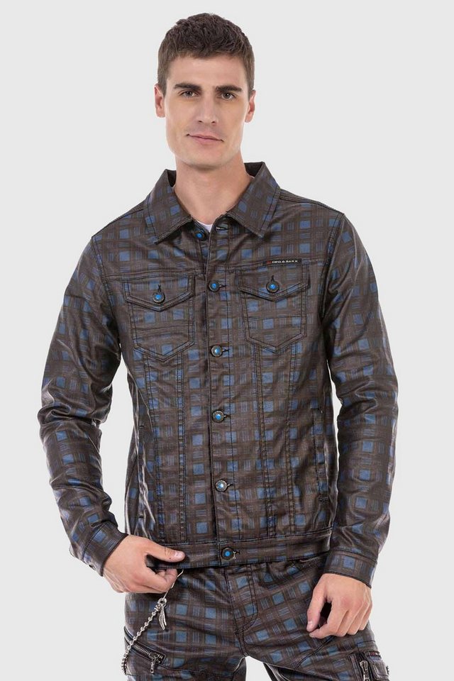 Cipo & Baxx Fieldjacket Jacke mit coolem Karo-Muster von Cipo & Baxx